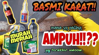 Cara ampuh dan murah menghilangkan karat pada besi [upl. by Bethel]