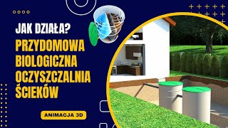 Jak działa przydomowa biologiczna oczyszczalnia ścieków  animacja 3d [upl. by Suilmann456]