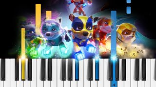 PAW Patrol  The Mighty Pups Theme Song  Piano Tutorial [upl. by Evol]