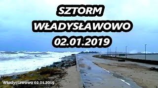 Władysławowo Sztorm 02012019 [upl. by Demahum527]