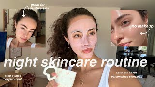 A Guide to GLOWING SMOOTH Skin ✨☁️  my nighttime skincare routine [upl. by Medora]