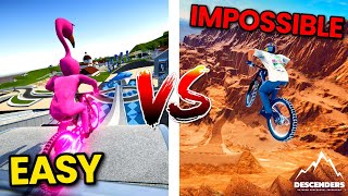 Easy VS IMPOSSIBLE Gaps in Descenders [upl. by Himelman18]