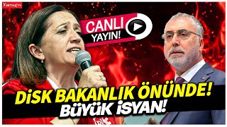 Bakanlık Önünde Asgari Ücret İsyanı DİSK Sokağı İnletti [upl. by Helsell]