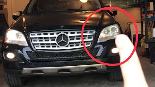 HID Headlight replacement 2009 Mercedes ML550 [upl. by Mylo250]