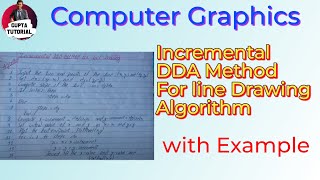 Incremental DDA Method For line Drawing Algorithm with Example FullExplaination Nepalilanguage [upl. by Seligman947]