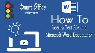 How To Insert a Text File In a Microsoft Word Document [upl. by Yendirb]