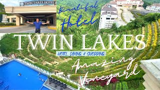 TWIN LAKES TAGAYTAY I Beautiful Hotel amp Amazing Vineyard with Dining and Shopping Experiences [upl. by Dnomsad462]