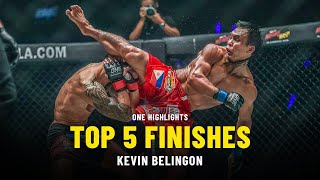 Kevin Belingons Top 5 Finishes  ONE Highlights [upl. by Dicks]