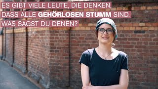 Sind gehörlose Menschen stumm [upl. by Viens]