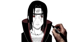 How to Draw Itachi  Step By Step  Naruto [upl. by Ibrahim882]