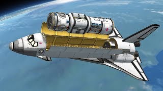 KSP Building a Space Station with Shuttles [upl. by Adnylem919]