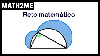 ÁREA SOMBREADA en Triángulo y SemiCírculos  Reto matemático [upl. by Aicinet781]