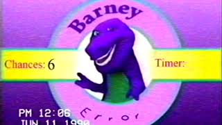 Rare Footage of Early Barney Error 1990 Barney Error 13 [upl. by Sinnylg]