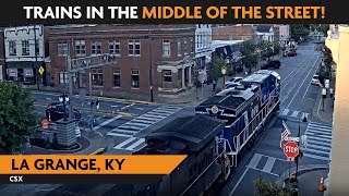 La Grange Kentucky USA  Virtual Railfan LIVE [upl. by Adnolahs]