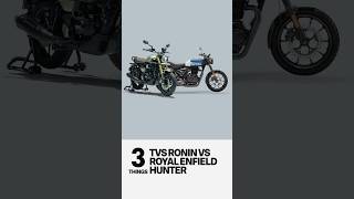 TVS Ronin vs Royal Enfield Hunter  TVS Ronin FAQ 8 [upl. by Forlini]