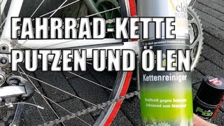 Fahrrad Kette putzen und ölen aber richtig [upl. by Zelma647]