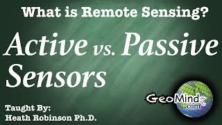 Active vs Passive Remote Sensing  What is Remote Sensing 210 [upl. by Ljoka]