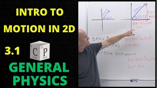 31 Displacement Velocity and Acceleration in Two Dimensions  General Physics [upl. by Acimehs]