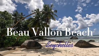 Seychelles Mahé  Island 4K Beau Vallon BeachMost Beautiful Beaches in the World Beach Walk [upl. by Eahsram]