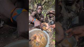 Its incredible Cookies breakfast meal🤤See Hadza tribe Enjoy their food 🤩culturetradition [upl. by Lada]