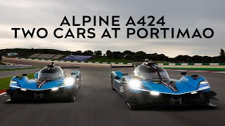 Two Alpine A424 cars at Portimao  final test session of the year [upl. by Minta]