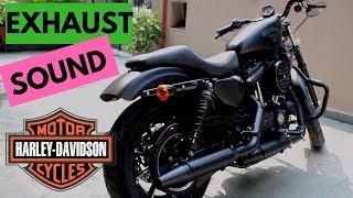 HARLEY DAVIDSON IRON 883 Sportster  Stock Exhaust Sound [upl. by Bradway914]