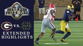 Georgia vs Notre Dame EXTENDED HIGHLIGHTS  NCAA Football  NBC Sports [upl. by Coltun]