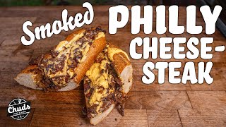 Smoked Philly Cheesesteak  Chuds BBQ [upl. by Jedd]