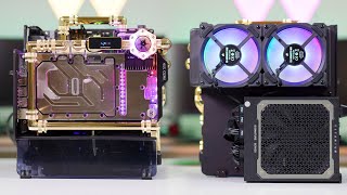 ROG STRIX Mini ITX Watercooled build [upl. by Saw853]