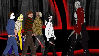 TYRANT VS JEFF THE KILLER MICHAEL MYERS JASON VOORHEES LEATHERFACE FREDDY KRUEGER DC2 [upl. by Maxie]