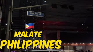 Walking Tour MABINI Street At Night Philippines [upl. by Jarlathus666]