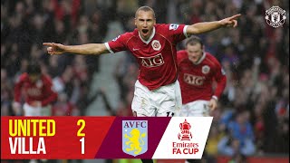 FA Cup Classic  United 21 Villa  Larssons debut goal helps the Reds into the next round [upl. by Inirt523]