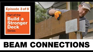 Build a Stronger Deck Beam Connections [upl. by Aivatan856]