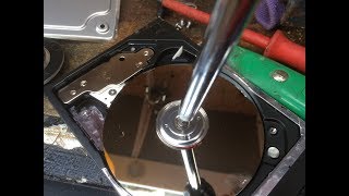 How to open a Hard Drive and remove the platter [upl. by Akirret]