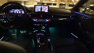 2018 Audi S5 Coupe Prestige  Interior Lighting at Night [upl. by Dahsar]