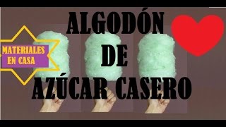 DIY FÁCIL❤ ALGODÓN DE AZÚCAR CASEROMATERIALES ENCONTRADOS EN CASA [upl. by Aniluj]