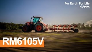 Kubota RM6105V infurrow  Onland  Kubota 2023 [upl. by Fenton]