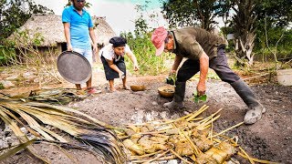 Ancient MAYAN FOOD  Jungle Cooking in MAYA VILLAGE in Quintana Roo Mexico [upl. by Anaujnas439]