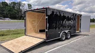 Enclosed Car Hauler Trailer 85x20 Standard 10K GVWR [upl. by Nessie]