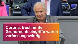 CoronaMaßnahmen Bestimmte Grundrechtseingriffe waren verfassungswidrig  Andrej Hunko BSW [upl. by Firehs678]