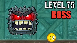 Red Ball 4 Level 75 l Beating Into the Caves BOSS with a Golden Ball [upl. by Tess782]