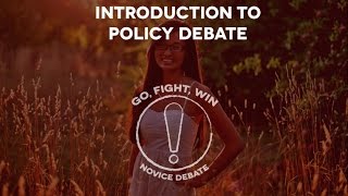 Policy Debate 101 Part 1 Introduction to Debate [upl. by Avitzur154]