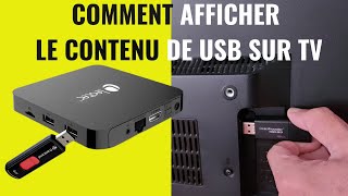 Comment afficher le contenu dune clé USB sur un Téléviseur [upl. by Tildy770]