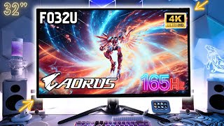 AORUS FO32U 32inch 4K QDOLED Monitor Unboxing First Impressions and 4K Gaming 🔥 OLED Under 900 [upl. by Sudhir321]