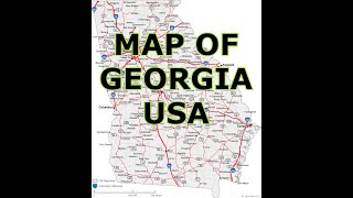 MAP OF GEORGIA USA [upl. by Yraht]