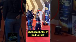 Shehnaaz Gill Red Carpet Entry 😳 shorts trendingworld shehnaazgill [upl. by Lunnete927]