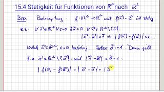 Analysis im Rn Nachweis der Stetigkeit für einfache Funktionen 1525 [upl. by Aifos]