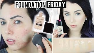 NEW 6 Wet N Wild PhotoFocus FOUNDATION AcnePale Skin First Impression Review Demo Swatches [upl. by Anaul687]