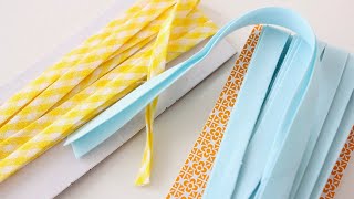 SEW DIY BIAS TAPE single fold double fold continuous bias tape [upl. by Monie466]