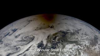 An EPIC View of the Moon’s Shadow During the June 10 Solar Eclipse [upl. by Yatnod]